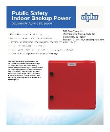 Click Here to Download, Alpha Technologies PS27, PS41 Public Safety, NFPA Compliant, BDA, DAS, Emergency Power Supply Brochure